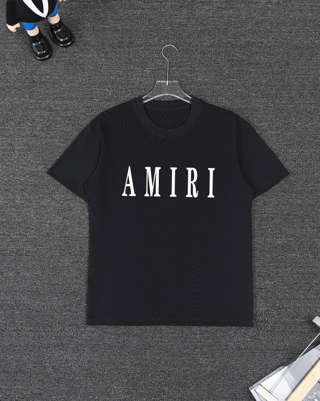 P280 AMIRI spring and summer short-sleeved suit, Xinjiang long-staple cotton short-sleeved + pure cotton terry shorts, a fusion of top elements, trendy men's fashion, unparalleled in terms of upper body comfort, it can be said to be a must-have set for summer. Size: S M L
