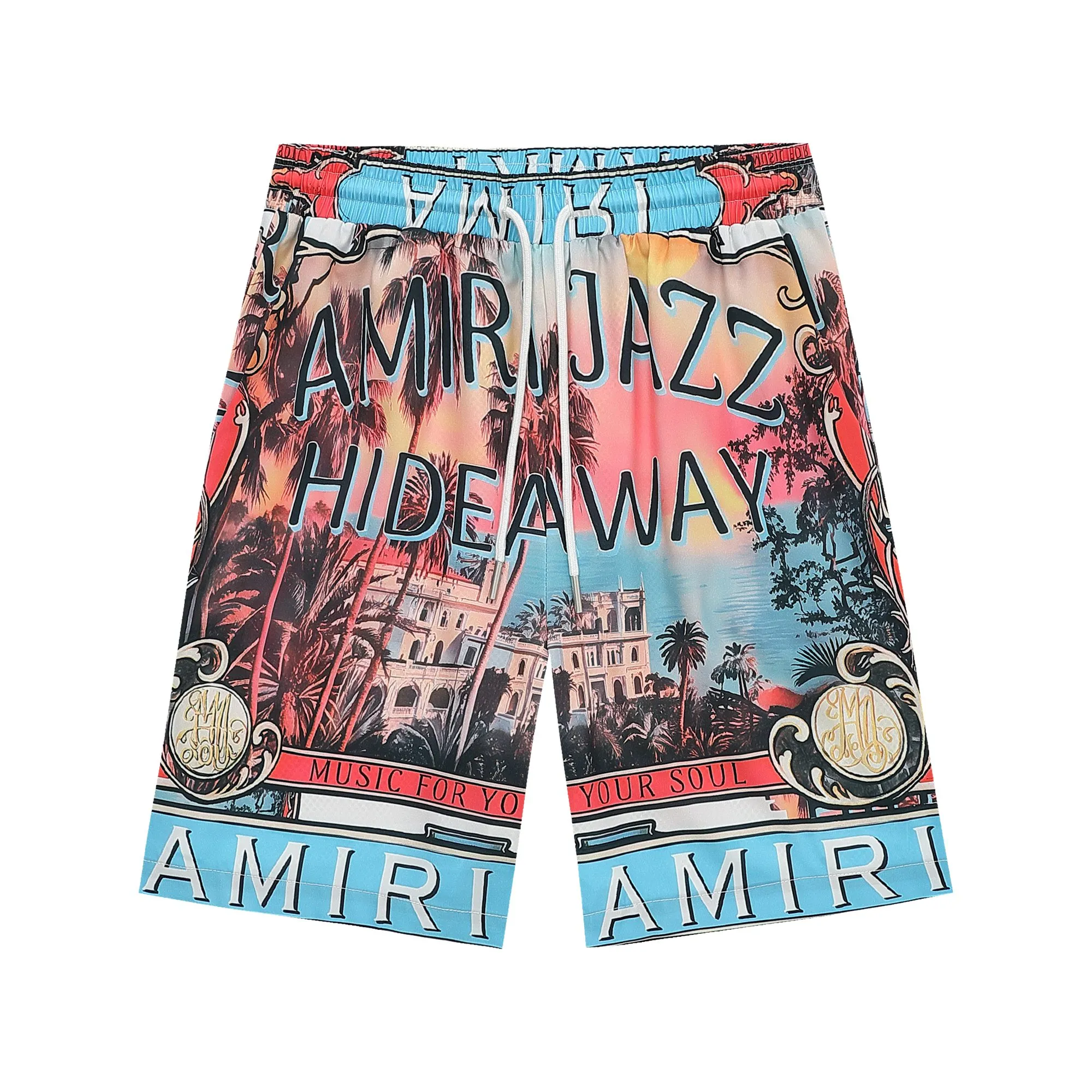 P240 new shirt set, high-quality satin fabric, soft, comfortable, breathable and shiny, with top-notch feel. High-definition digital printing, fine workmanship, mesh pants, refreshing and not close-fitting, top and pants are detachable, M~XXXL