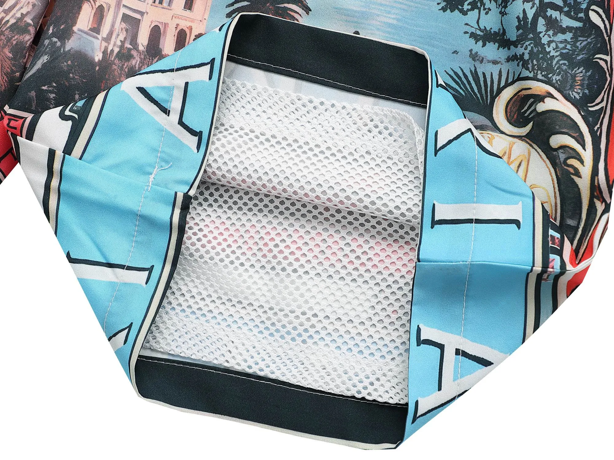 P240 new shirt set, high-quality satin fabric, soft, comfortable, breathable and shiny, with top-notch feel. High-definition digital printing, fine workmanship, mesh pants, refreshing and not close-fitting, top and pants are detachable, M~XXXL