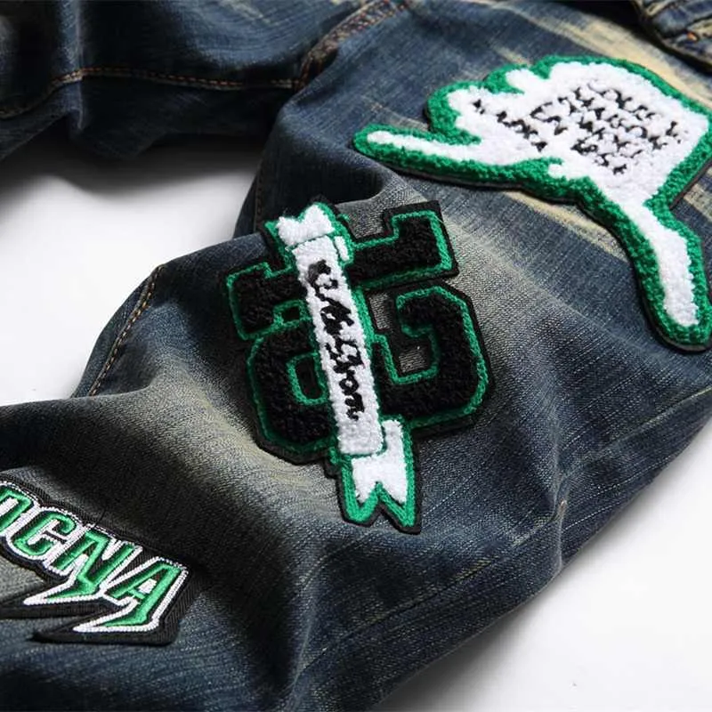 P180 Top replica AMIRI splash-ink medal patch embroidered jeans trousers AMIRI high street basic ripped tight stretch jeans trousers Amiriamiri is transliterated as Emil, which is the name of the founder. Mike Amiri, the founder of amiri, grew up in Los Angeles, USA. He was influenced by the local street culture Rock since he was a child, so he founded the amiri brand named after himself. A variety of trendy brand clothing meets the needs of different fashion players. Amiri clothing has novel and unique styles and is a well-known street brand in the United States. Many of its styles and styles are loved by many street photographers. Various clothing styles meet the needs of different people, show their unique temperament, and show the trend of dressing. amiri's jeans are relatively famous. Not only do they have many styles, but the quality of the jeans is also very good. Many celebrities have also worn amiri brand jeans.  The jeans of the amiri brand break through the production process and cutting of the original jeans. The fabrics are relatively soft and comfortable, and are not as hard as some jeans, which can irritate the skin and cause the skin to bleed when worn. Los Angeles trendy brand Amiri's jeans are made with great detail from tailoring to texture, adding wrinkles, bullet holes, damage and other details to add to the trendiness of the jeans. You can choose the style that suits you according to your own needs. Only when you wear a suitable style can you have a certain sense of fashion.  In recent years, high street has become a word that appears more and more frequently in men's clothing. High street style has also become an important direction for everyone's matching. High street related items are basically inseparable from oversize or off-shoulder tops. The lower body is matched with trackpants or tight-fitting denim. In my opinion, the most representative one is perhaps annihilation. Color; picture color Size: m l xl xxl