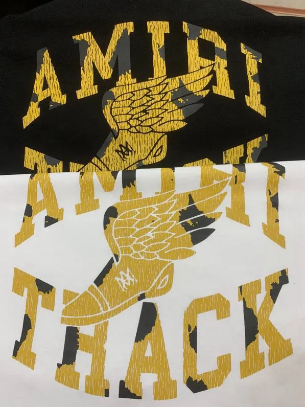 691 P120 AMIRI real shot black white hanging S. M. L. XL