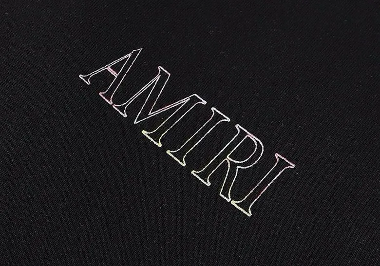 Style number: 864 P230 Fabric: 360g pure cotton terry sweatshirt AMIRI 2025 new autumn and winter logo sunglasses hooded terry sweatshirt high street unisex loose classic letter jacket Color: Black White Size: S M L XL