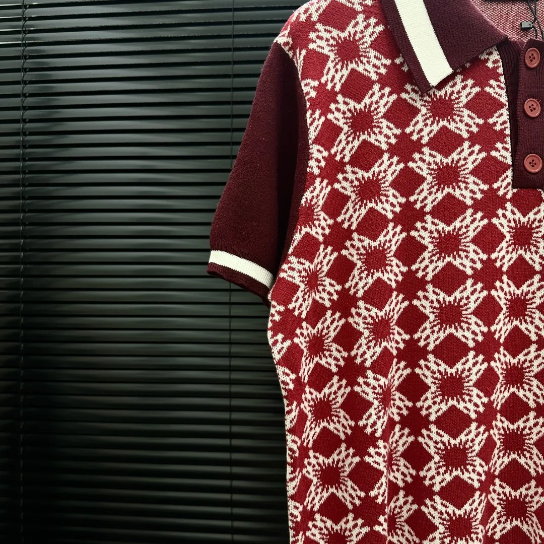 P280 Style: AMIRI full-print knitted POLO short sleeves Size: S-XXL Fabric: Wool blend Accessories: Full set of customized original accessories No gender distinction, same style for men and women
