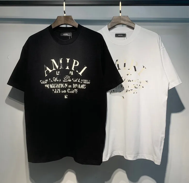 704 model P114 AMIRI real shot black white hanging shot S. M. L. XL