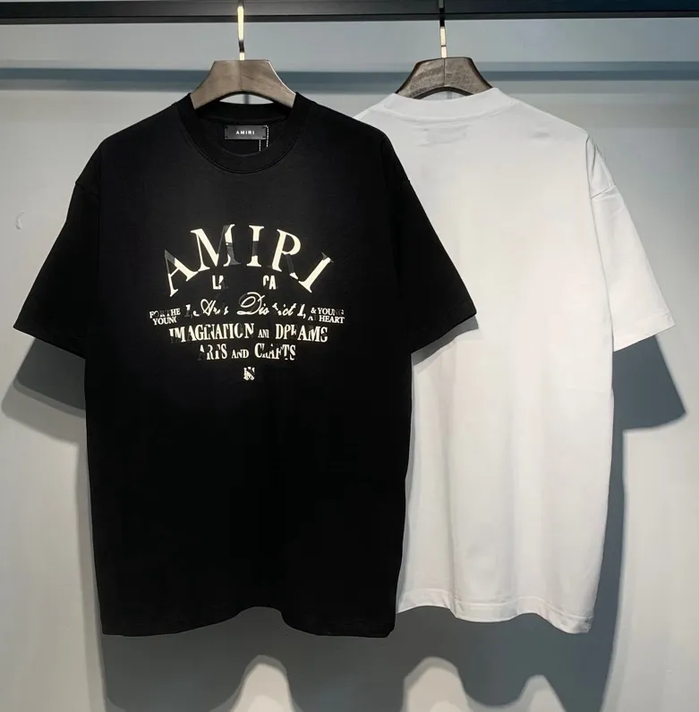 704 model P114 AMIRI real shot black white hanging shot S. M. L. XL