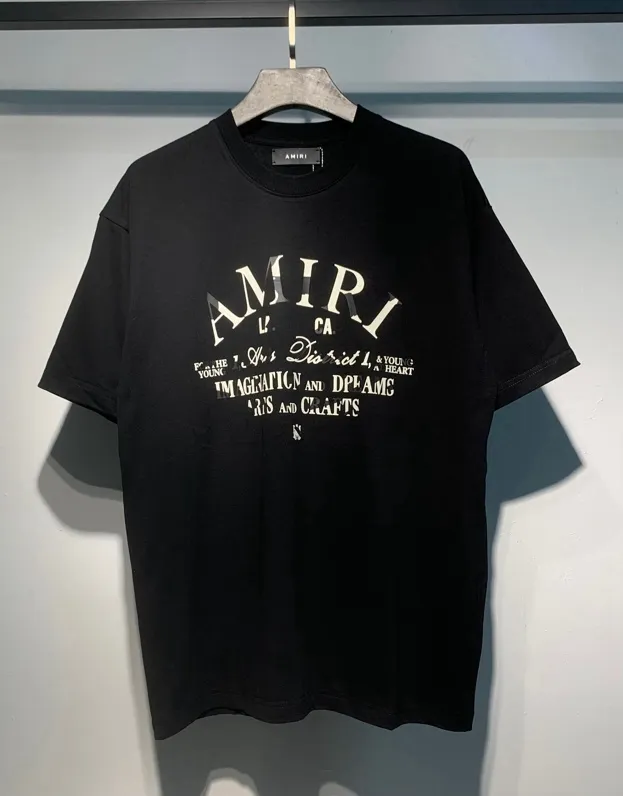 704 model P114 AMIRI real shot black white hanging shot S. M. L. XL
