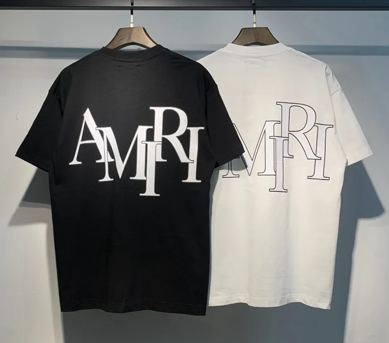 677 P120 AMIRI real shot black white hanging shot S. M. L. XL
