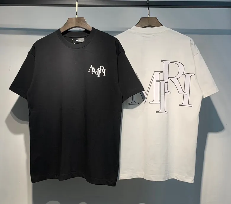 677 P120 AMIRI real shot black white hanging shot S. M. L. XL