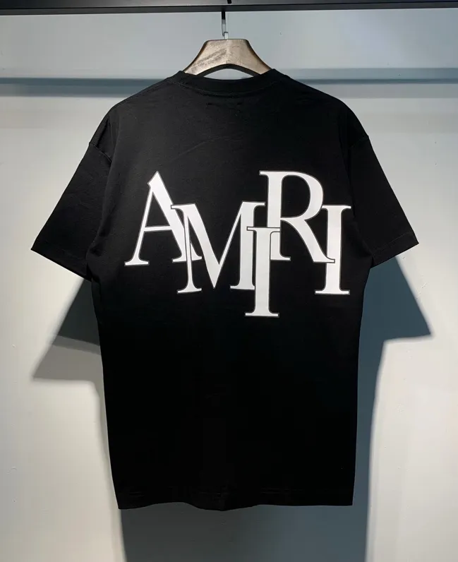 677 P120 AMIRI real shot black white hanging shot S. M. L. XL