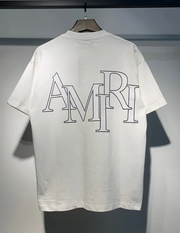 677 P120 AMIRI real shot black white hanging shot S. M. L. XL