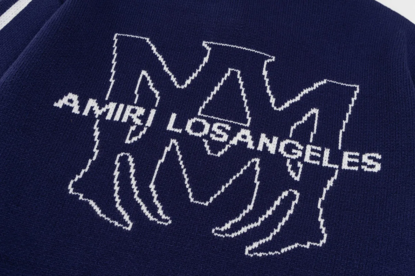 P290 Top version AMIRI/AMIRI classic letter jacquard Logo knitted casual crew neck sweater, same style for men and women, couple style - Color/Color: green dark blue black - Size/Size: S——XXL