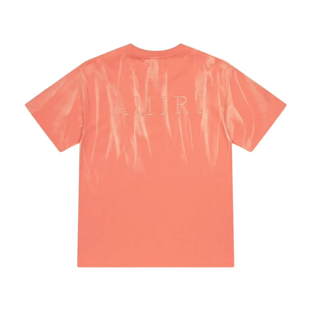 8013#P160amiri washed style with embroidered logo, made of 300g fabric, color: black, grapefruit red. Size: S M L XL