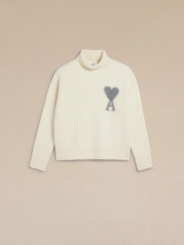 Upper body picture Ami Paris 2024 new autumn and winter turtleneck sweater SMLXL