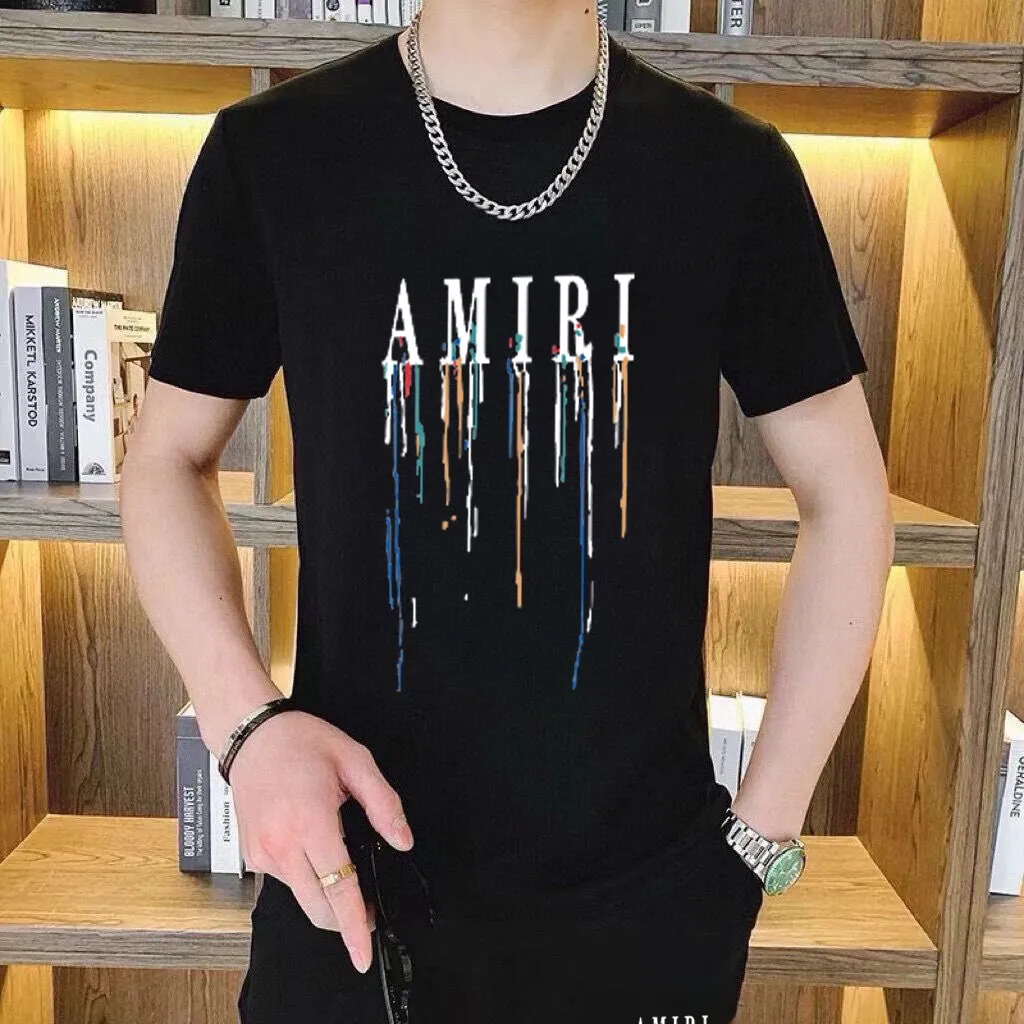 P330 [AMIRI] (Fat Man Gospel) The same style as the 2025 official website. World-renowned luxury brand. Summer men's (double mercerized) high-quality 🐂 suit. It is made of imported original fabrics. It is a trendy style of the season and a versatile hit. Simple and elegant, precise workmanship allows you to be at the top of fashion. Size: M-5XL (can be worn up to 220 pounds)