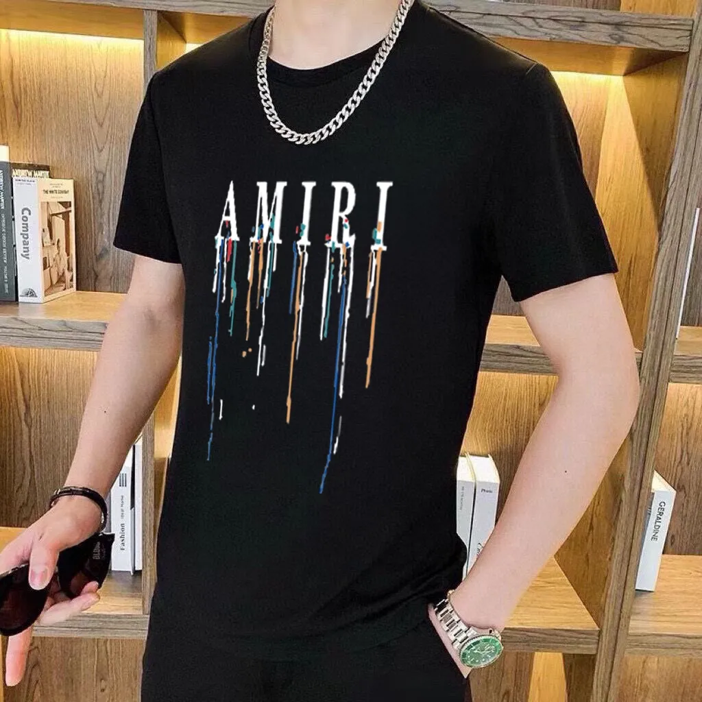 P330 [AMIRI] (Fat Man Gospel) The same style as the 2025 official website. World-renowned luxury brand. Summer men's (double mercerized) high-quality 🐂 suit. It is made of imported original fabrics. It is a trendy style of the season and a versatile hit. Simple and elegant, precise workmanship allows you to be at the top of fashion. Size: M-5XL (can be worn up to 220 pounds)