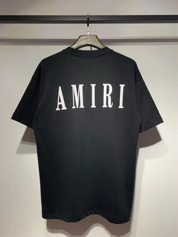 653 model P114 AMIRI real shot black hanging shot S. M. L. XL