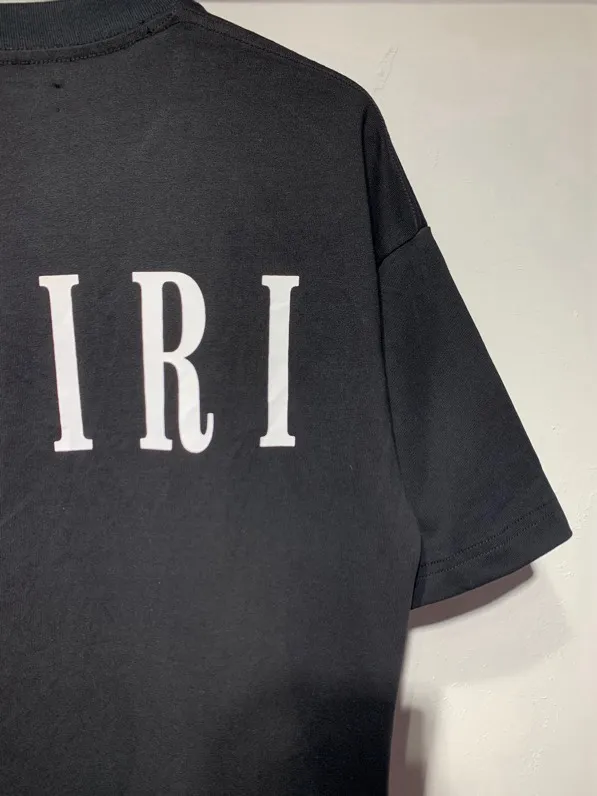 653 model P114 AMIRI real shot black hanging shot S. M. L. XL