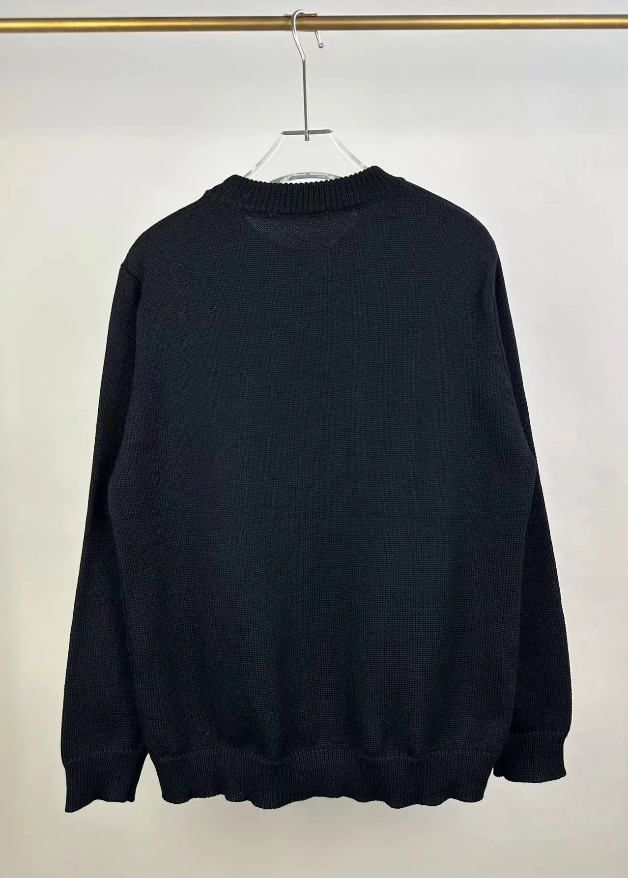 P240 🎉AMIRI new sweater, logo embroidery on the chest 1:1 Color: Pearl White, Black, Size: S M L XL XXL