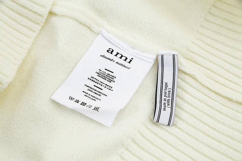 Ami Paris 2024 new autumn and winter turtleneck sweater SMLXL