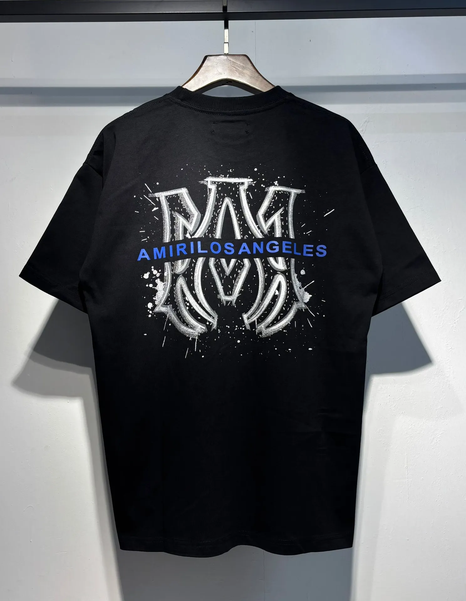 723 model P126 AMIRI real shot, black, hanging letters S. M. L. XL