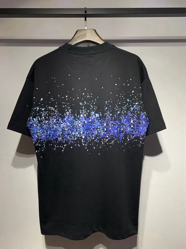 657 model P126 AMIRI real shot, splash ink dots, black hanging shot S. M. L. XL