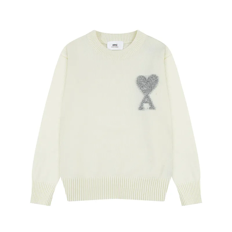 Ami Paris 2024 autumn and winter new products knitted crew neck sweater SMLXL