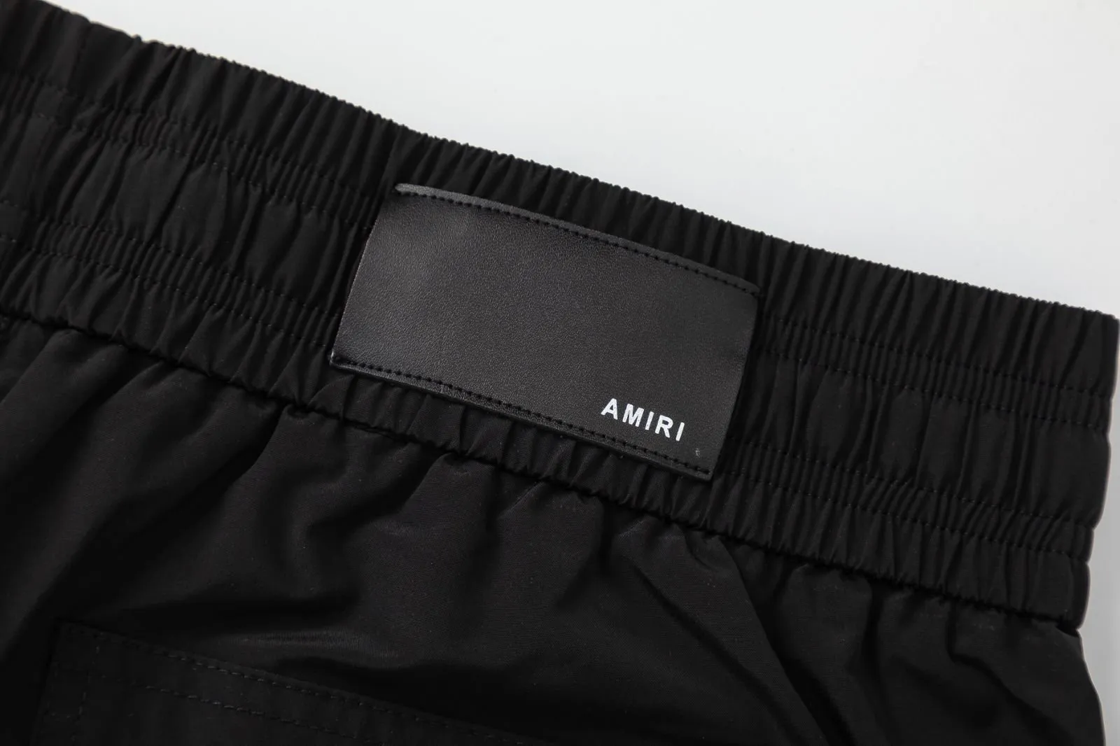 DK017#P230, AMIRI digital printing, cool and skin-friendly casual sports beach pants, color: black, size: S M L XL