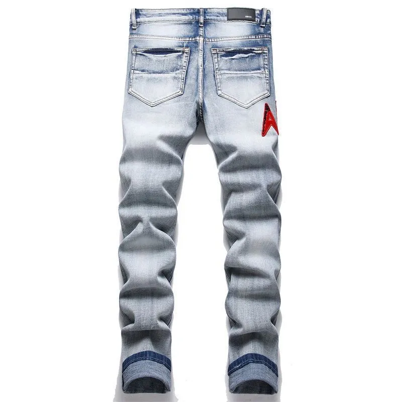 P156 Style No. Cc666 AMIRI MX1 high street jeans slim trousers FOG high street men's trend AMIRI In recent years, high street has become an increasingly frequent word in men's clothing. High street style has also become the direction of everyone's matching. High street related items basically cannot avoid oversize. Color: Picture color Code number: m-2xl