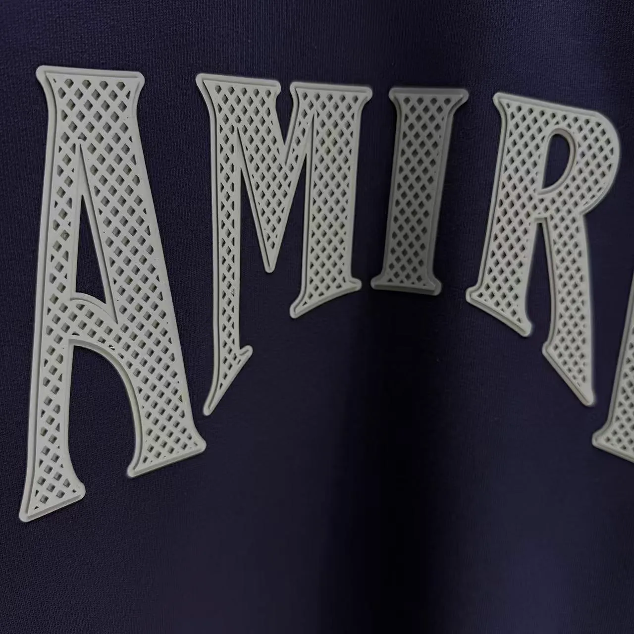 P210 AMIRI* 2025 autumn and winter new round neck sweatshirt 400g terry cotton letter logo lettering film thick plate glue Color: black white blue purple code number: S M L XL XXL