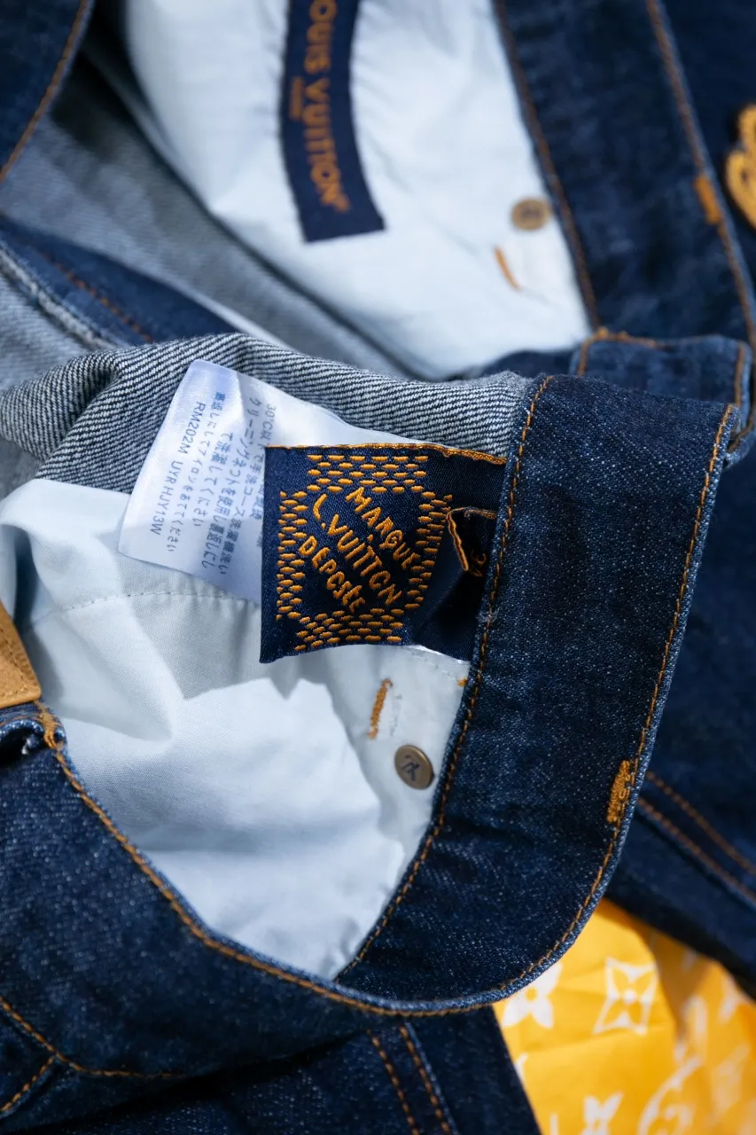 Size chart More details LV 2024 FW new autumn and winter style Cotton denim blue casual shorts Classic fit Damier nubuck label decoration at the back waist LV Ropes embroidered rope effect With brand patch logo Metal lettering studs and buttons