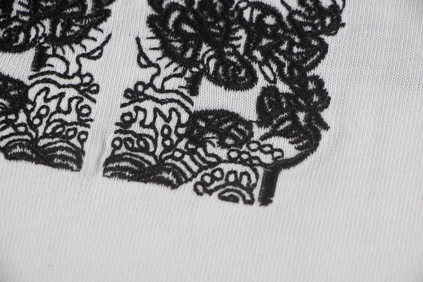 🅿️170 Balenciaga2026 embroidery🪡New T-shirt Material: Made of high version 300g double yarn combed cotton Size: S M L XL Color: black and white Style number: W2808