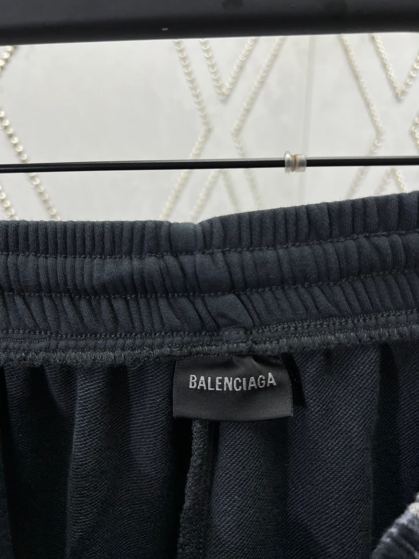 🅿️440 Paris 25ss new custom-dyed plaid splicing loose casual pants, same style for men and women! High version! Size: S.M.L.XL.