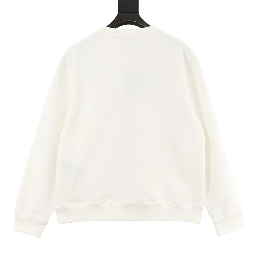 🅿️500 Balenciaga 25FW tape printed round neck sweatshirt, 480g high-grade combed cotton fabric, counter collar label, purchasing grade white thick plate hang tag, original hanging grain, three-dimensional foam printing on the front and back, strong layering, same style for men and women, couple style, oversize version, loose size: S-XL