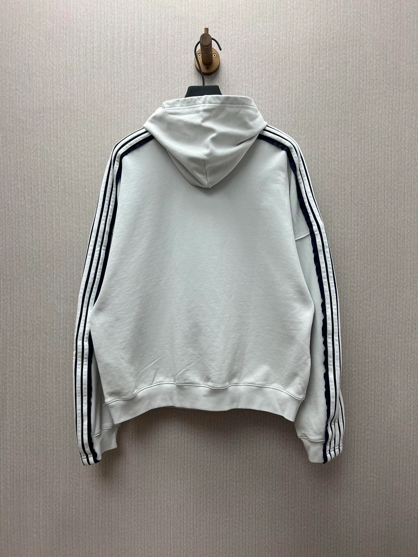 🅿️490 Paris 25ss new Unity Sports Icon Hoodie white gray and navy blue large version hooded sweatshirt Size: 0.1.2.3.