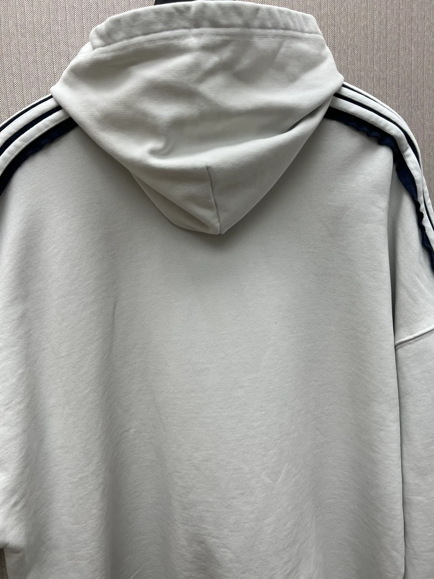 🅿️490 Paris 25ss new Unity Sports Icon Hoodie white gray and navy blue large version hooded sweatshirt Size: 0.1.2.3.
