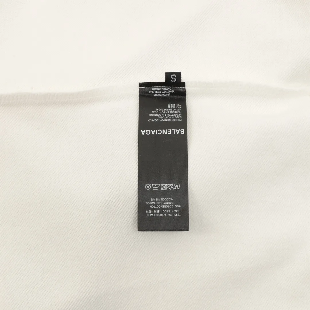 🅿️500 Balenciaga 25FW round neck sweatshirt with small letters, 480g high-grade combed cotton fabric, counter collar label, purchasing grade white thick plate hang tag, original hanging grain, three-dimensional foam printing on the front and back, strong sense of layering, same style for men and women, couple style, oversize version, loose size: S-XL