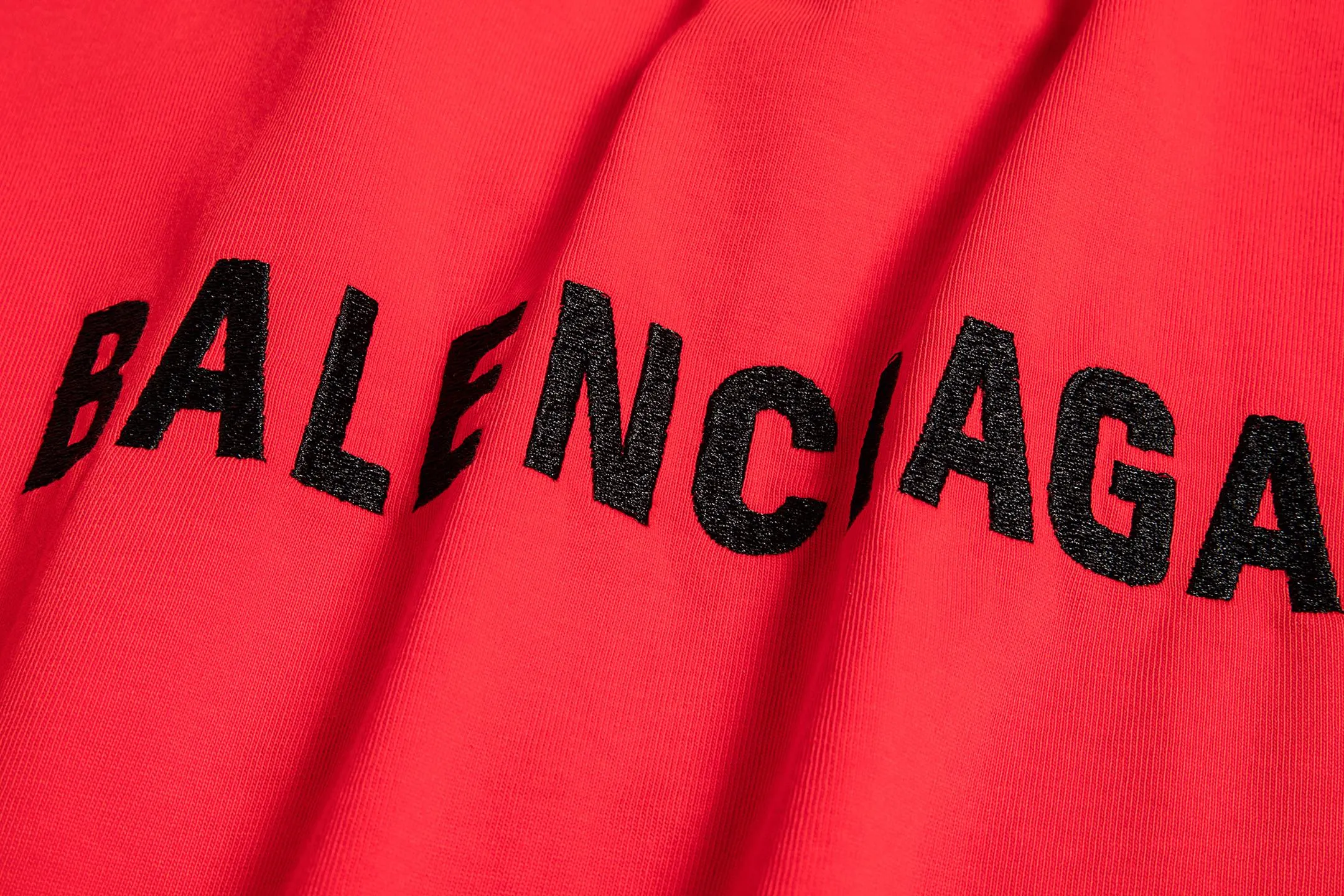 🅿️160 9102# Detailed picture Top version [[BALENCIA*GA] official website quality Paris new classic letter LOGO front and back embroidered short-sleeved T-shirt OS version loose dropped shoulders Unisex style Fabric: 260 grams 100% cotton double yarn Technology: front and back embroidery Garment washing Shape solid color Color: black white gray red Size: XS S M L