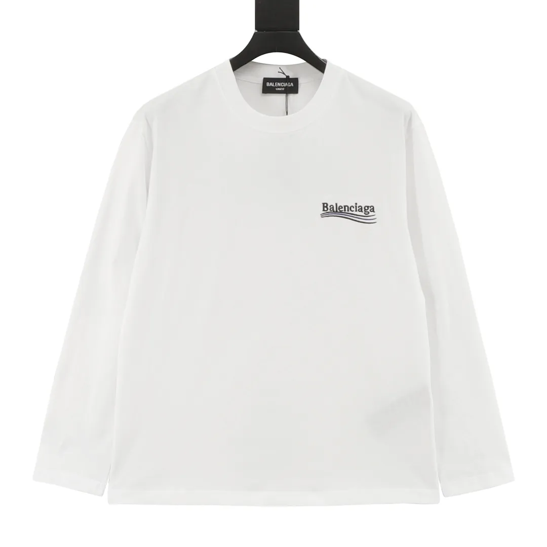 🅿️360 Balenciaga Classic Coke Embroidered Long Sleeve T-shirt size: XS-XL