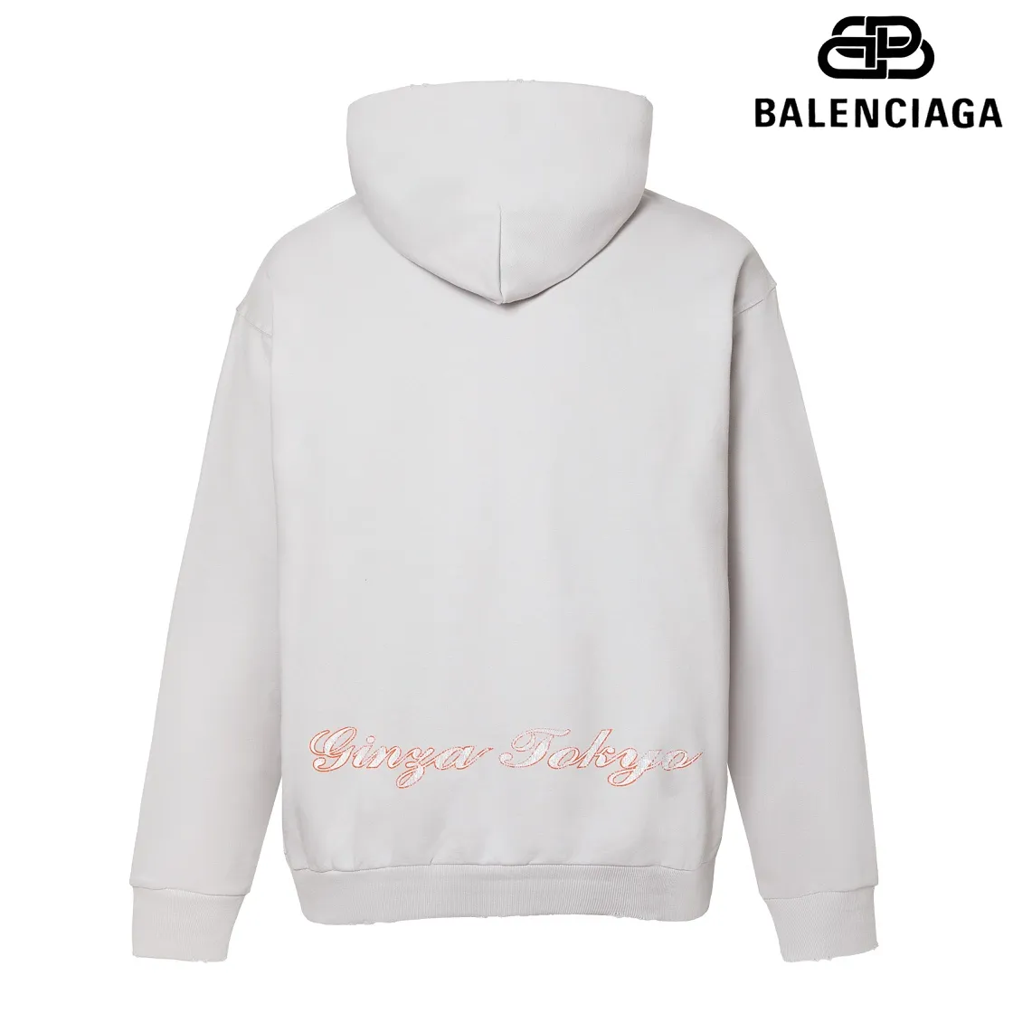 🅿️310 7156# Detailed picture Top version [[BALENCIA*GA] official website quality Paris new Japan Tokyo Tower series hooded sweatshirt OS version Loose dropped shoulders Unisex style Fabric: 480g 100% cotton terry David sweater Technology: Front and back digital printing Garment wash Distressed Distressed Shape solid color Color: black blue off-white Size: XS S M L