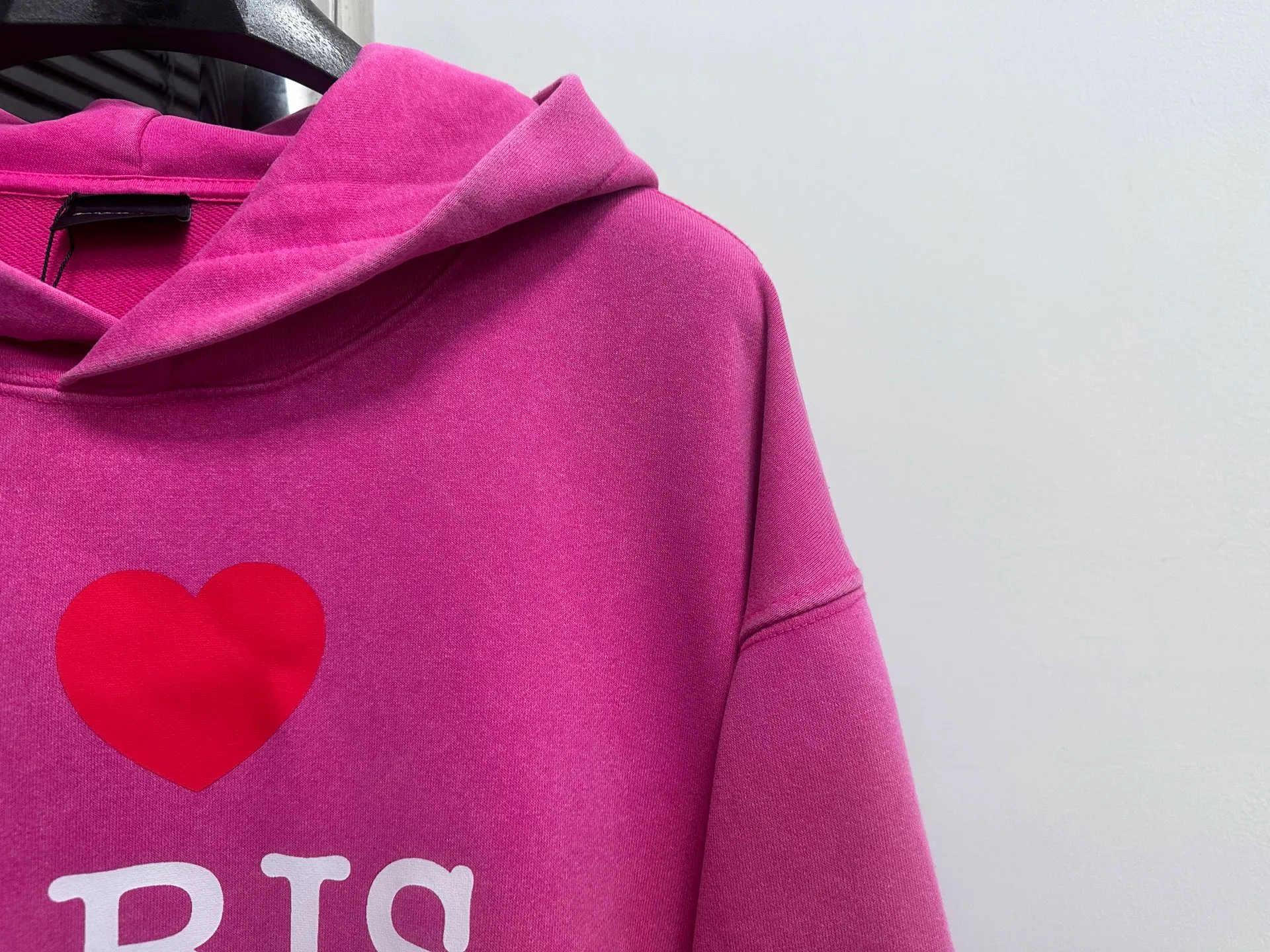 🅿️330 [BALENCIaGA] Paris washed hooded sweatshirt. The fabric is made of 400g Paris-specific double yarns* high weight double yarn ribs, washed and aged. It has a better hand feel and texture. It is not easy to deform, not easy to shrink, not easy to fade, and maintains long-term beauty. The same style for men and women! ! Size: S-XL