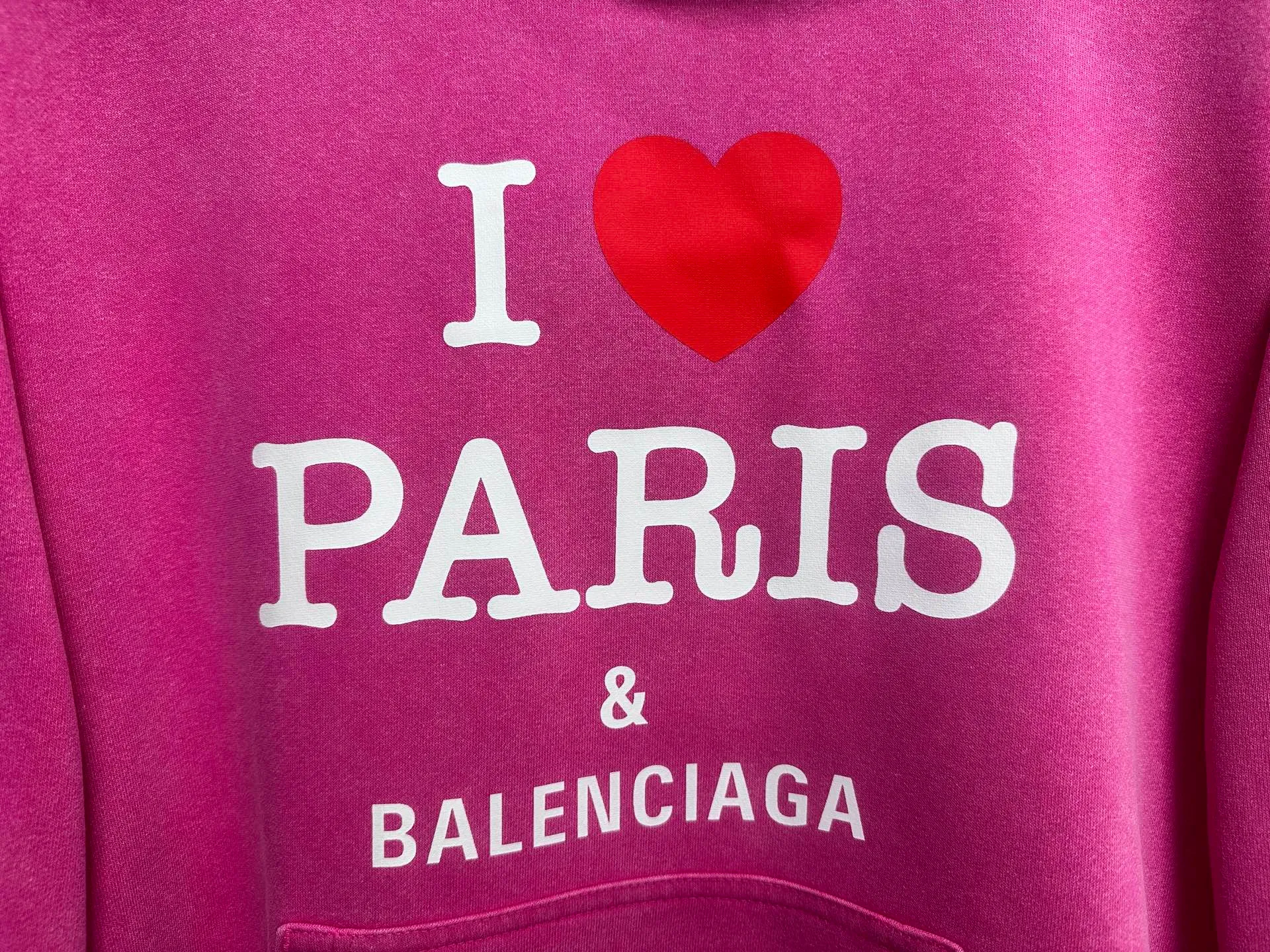 🅿️330 [BALENCIaGA] Paris washed hooded sweatshirt. The fabric is made of 400g Paris-specific double yarns* high weight double yarn ribs, washed and aged. It has a better hand feel and texture. It is not easy to deform, not easy to shrink, not easy to fade, and maintains long-term beauty. The same style for men and women! ! Size: S-XL