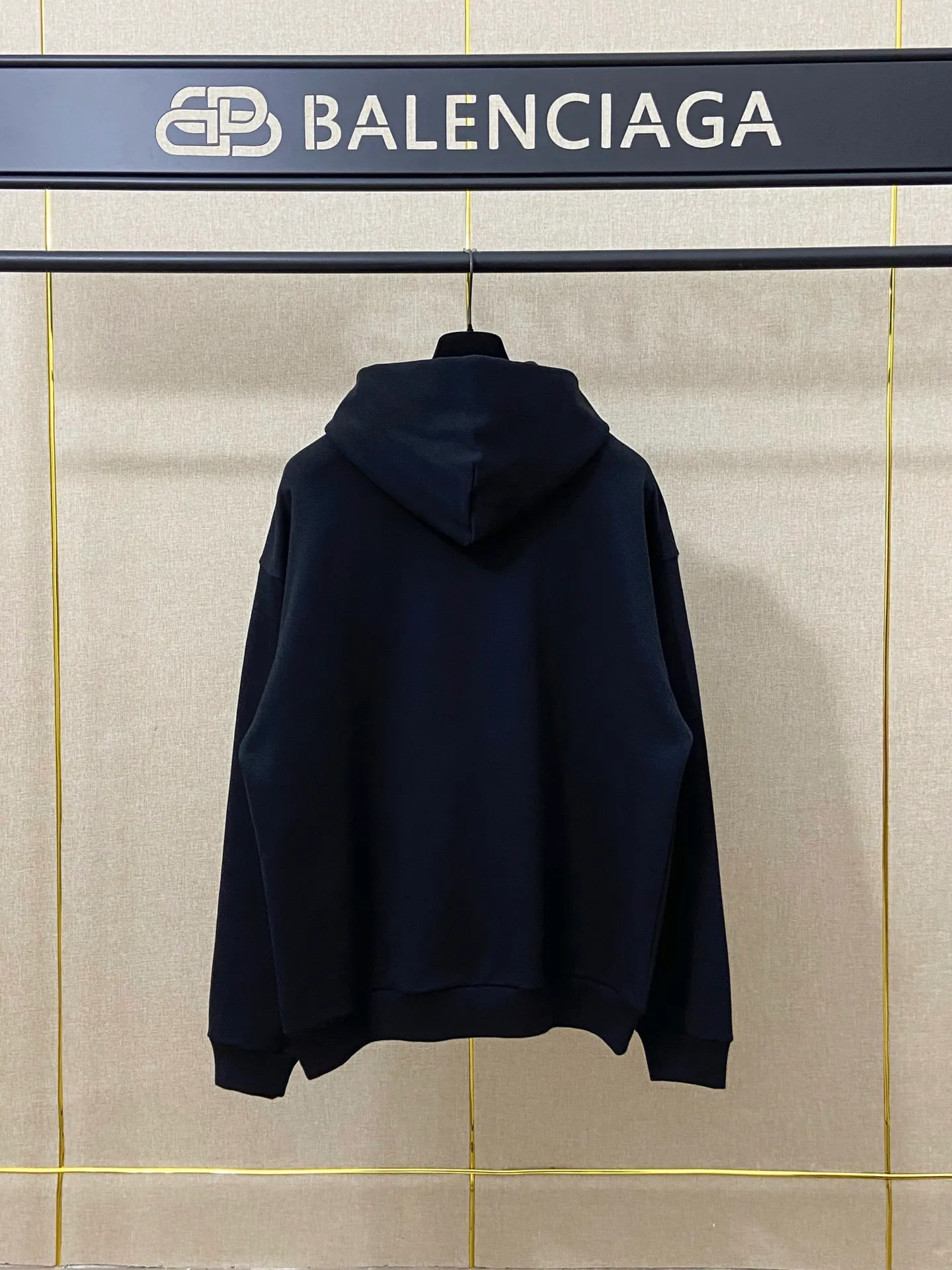 🅿️270 7192# Actual photo top version [[BALENCIA*GA] official website quality Paris new co-branded Lamborghini Lamborghini printed hooded sweatshirt OS version loose dropped shoulders Unisex Fabric: 480g 100% cotton terry sweatshirt Technology: front panel printing Garment washing Shaping solid color Color: black Size: XS S M L