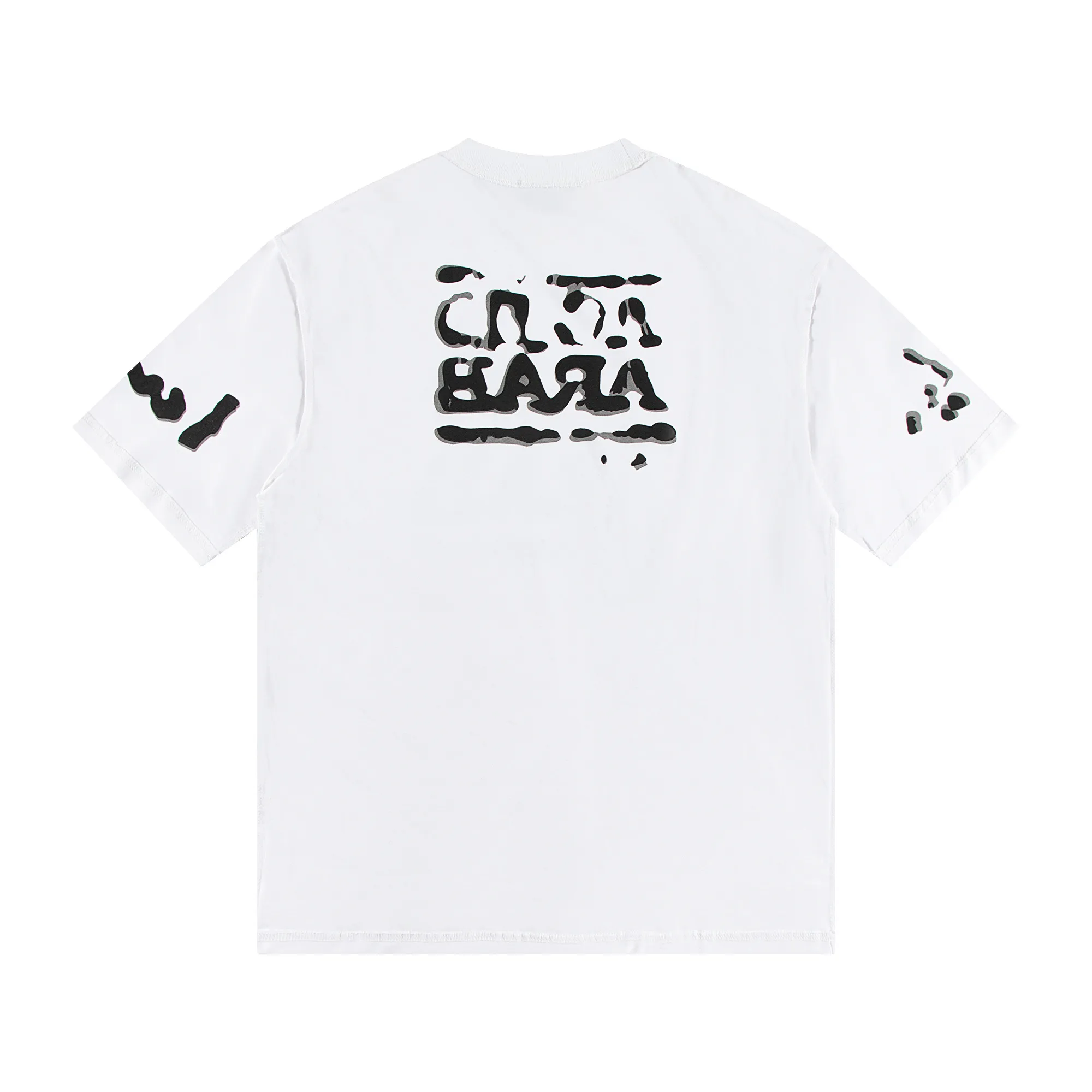 🅿️150 Style: 2026 new Balenciaga short-sleeved T-shirt Material: High version 300g double yarn combed cotton Size: S～XL Color: White Style number: H1038