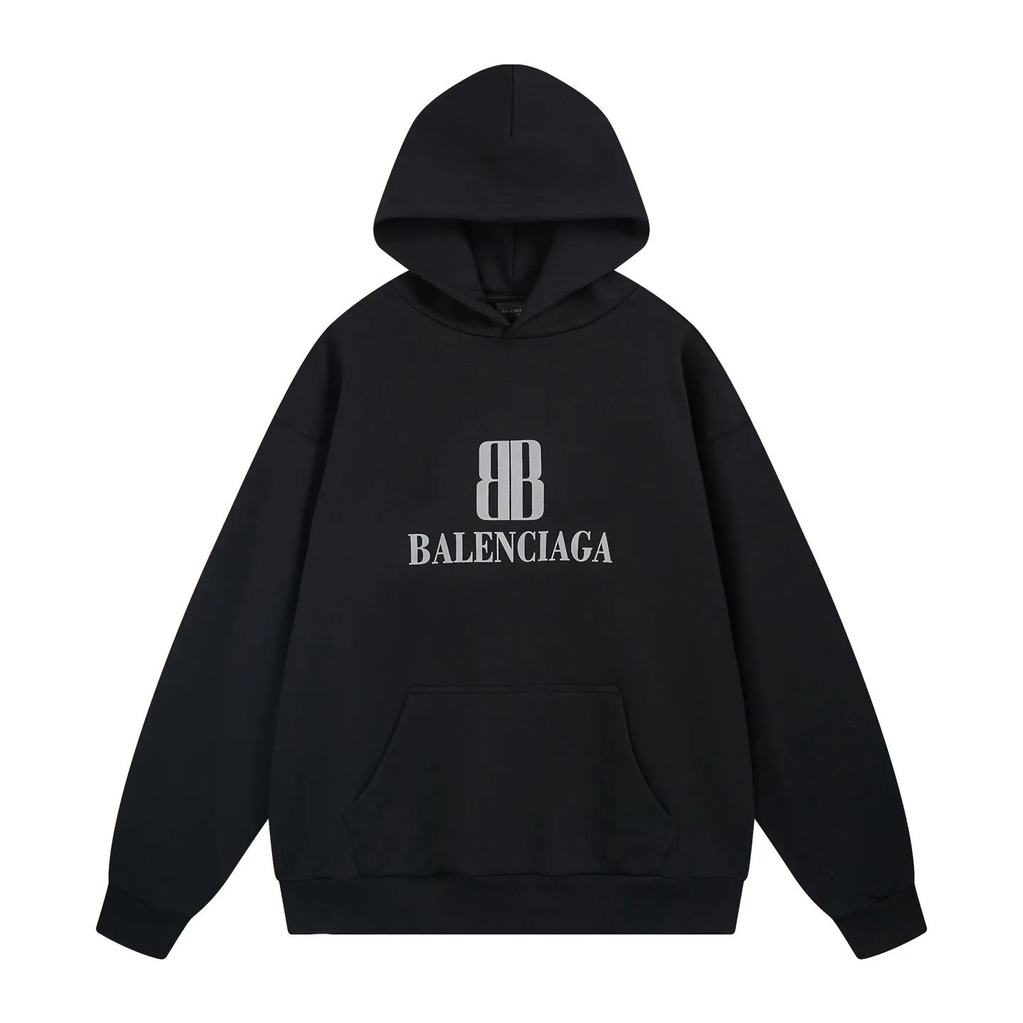 🅿️300 real photos [Top version. Official website quality] BALENCI*GA/Paris. SS25 latest autumn and winter style, Paris new LOGO printed hooded sweatshirt. Brick cabinets are synchronized. Genuine products are developed at the first time. Welcome to compare! The fabric is made of Paris ZP custom-woven and dyed cotton sweatshirt. Weighing 460 grams, the cloth surface is clean. The cloth pattern is clear, soft and comfortable. The threads are dyed with no color difference. The printing uses environmentally friendly imported rubber paddles. The letters are clear and the effect is three-dimensional. The version adopts OS loose shoulder design. Same style for men and women. Code: BL259926 Color: Black Size: XS S M L