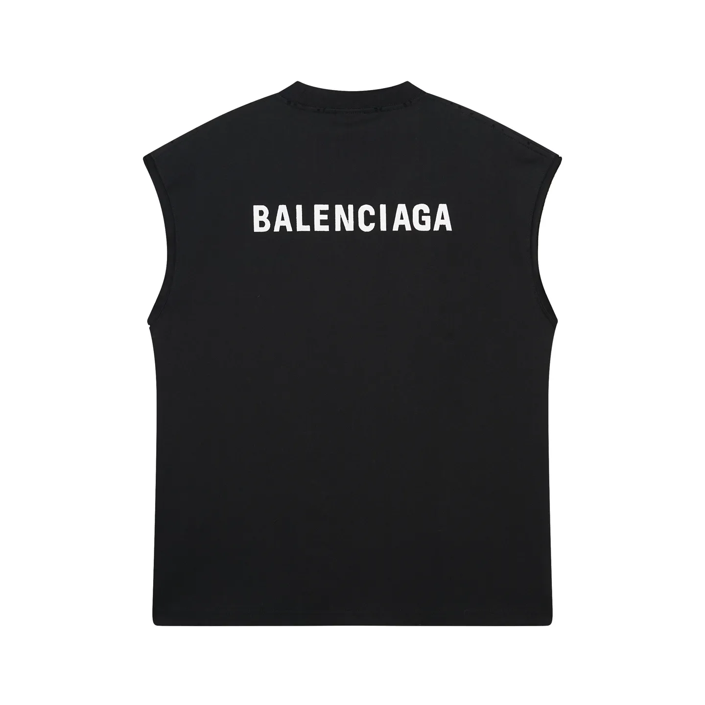 🅿️170 real photos [Top version. Official website quality] BALENCI*GA/25 new model. Distressed sleeveless T-shirt with Paris LOGO embroidery on the front and back #SS25 latest style. Research and development at the first time, different market currencies. Comparisons welcome. The fabric is made of Paris ZP custom-woven and dyed cotton double yarn. Weighing 260 grams, the cloth surface is clean. The cloth pattern is clear, soft and comfortable. The threads are dyed with no color difference. The embroidery is done with embroidery machines imported from Tajima, and the garments are washed and worn to make them look old. Jubie market currency. Welcome to compare. The version adopts OS loose shoulder design. Same style for men and women. Code: BL253695 Color: Beige, black Size: XS S M L