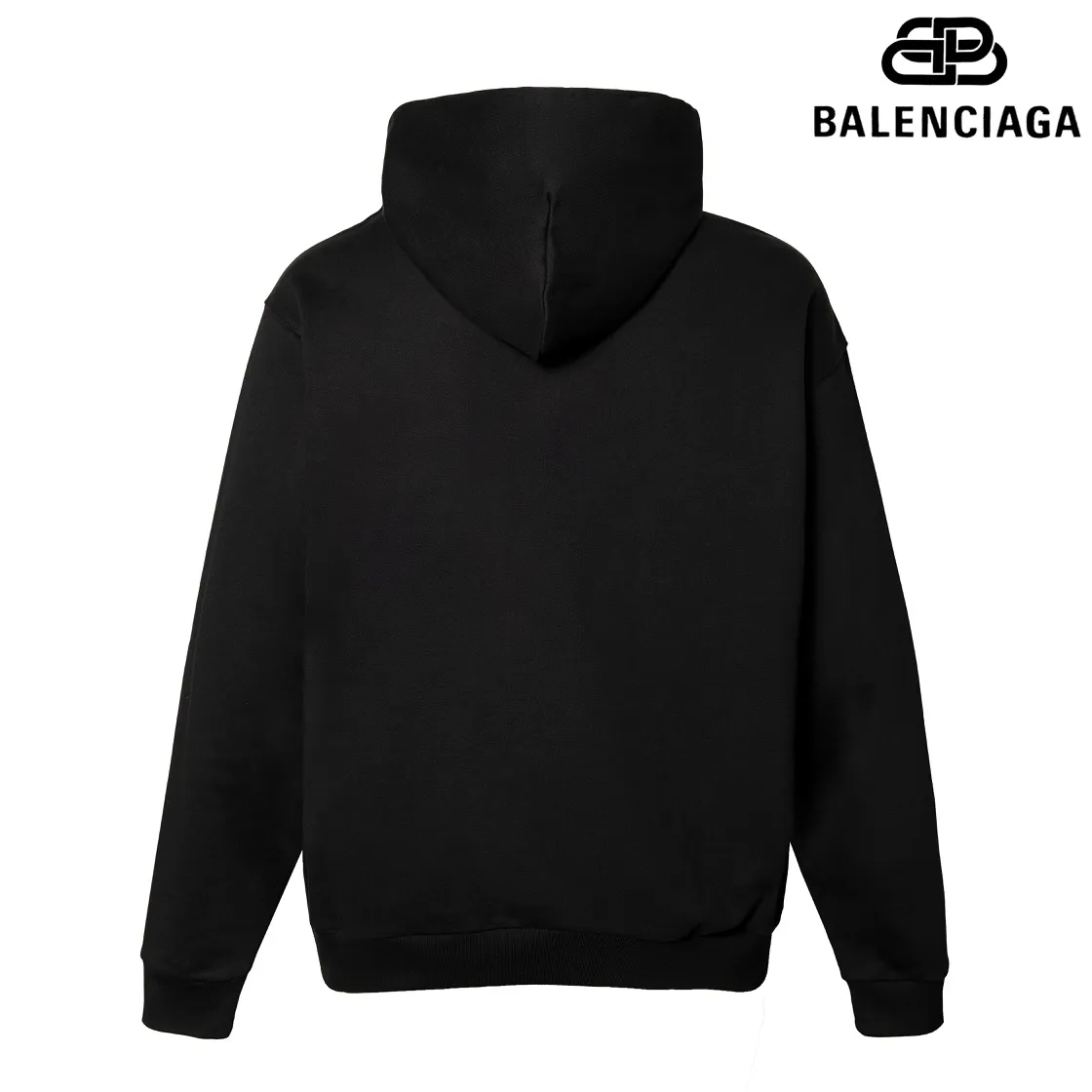 🅿️270 Detailed picture Top version [BALENCIA*GA] Official website quality Paris's new fuzzy cola print hooded sweatshirt OS version Loose dropped shoulders Unisex style Fabric: 480g 100% cotton terry sweatshirt Technology: Front panel digital direct printing Garment wash Shaping Solid color Color: Black blue off-white Size: XS S M L