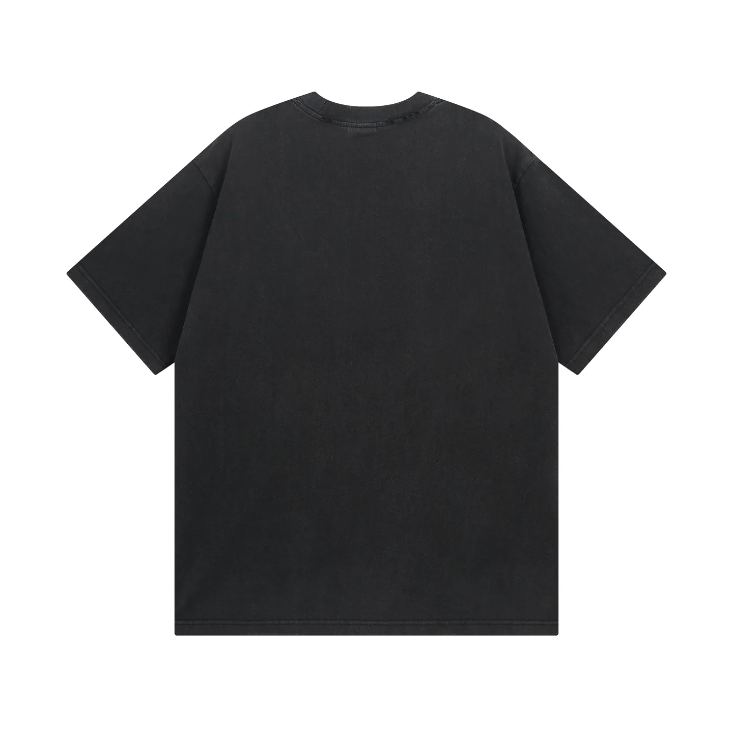 🅿️180 real photos [Top version. Official website quality] BALENCI*GA/Paris #2025 new style washed short-sleeved T-shirt with wheat ear letters LOGO embroidered on the chest, ready-to-wear washed, full of design. Welcome to compare. The fabric is made of Paris ZP custom-woven and dyed cotton double yarn, weight 260 grams, clean cloth surface. Clear texture, soft and comfortable. The threads are dyed with no color difference. The classic letter LOGO is embroidered with imported Tajima embroidery machine. The effect is three-dimensional. Restore brick cabinet, adopt OS loose shoulder style. Same style for men and women. Code: BL253663 Color: washed black, lake blue, pink, white Size: XS S M L