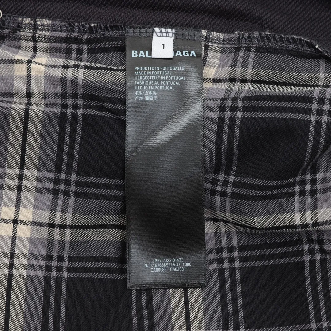 🅿️700 Balenciaga plaid spliced ​​trousers 🔥Top version🔥Balenciaga plaid fabric spliced ​​pure cotton terry black pattern gray sweatshirt fabric. Washed and nostalgic. Soft feel. Loose version. Versatile trousers. Same style for men and women. Size: XS-L