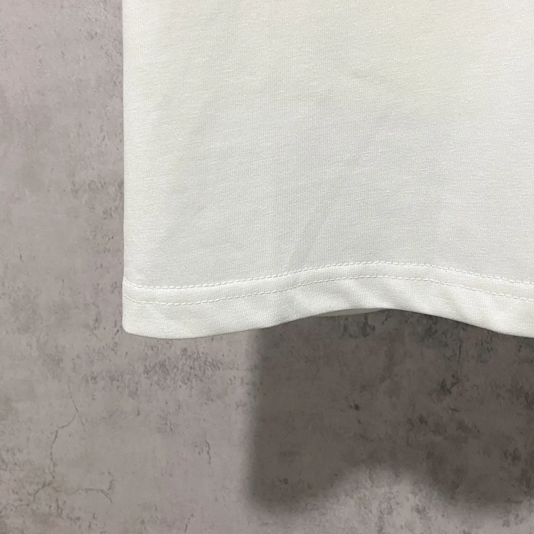 🅿️160 9118# Real photos Top version [[BALENCIA*GA] official website quality Paris' new no-traffic theme series crackle print short-sleeved T-shirt OS version Loose dropped shoulders Unisex fabric: 260g 100% cotton double yarn Process: crack print on front and rear panels Garment wash Shape solid color Color: black white Size: XS S M L