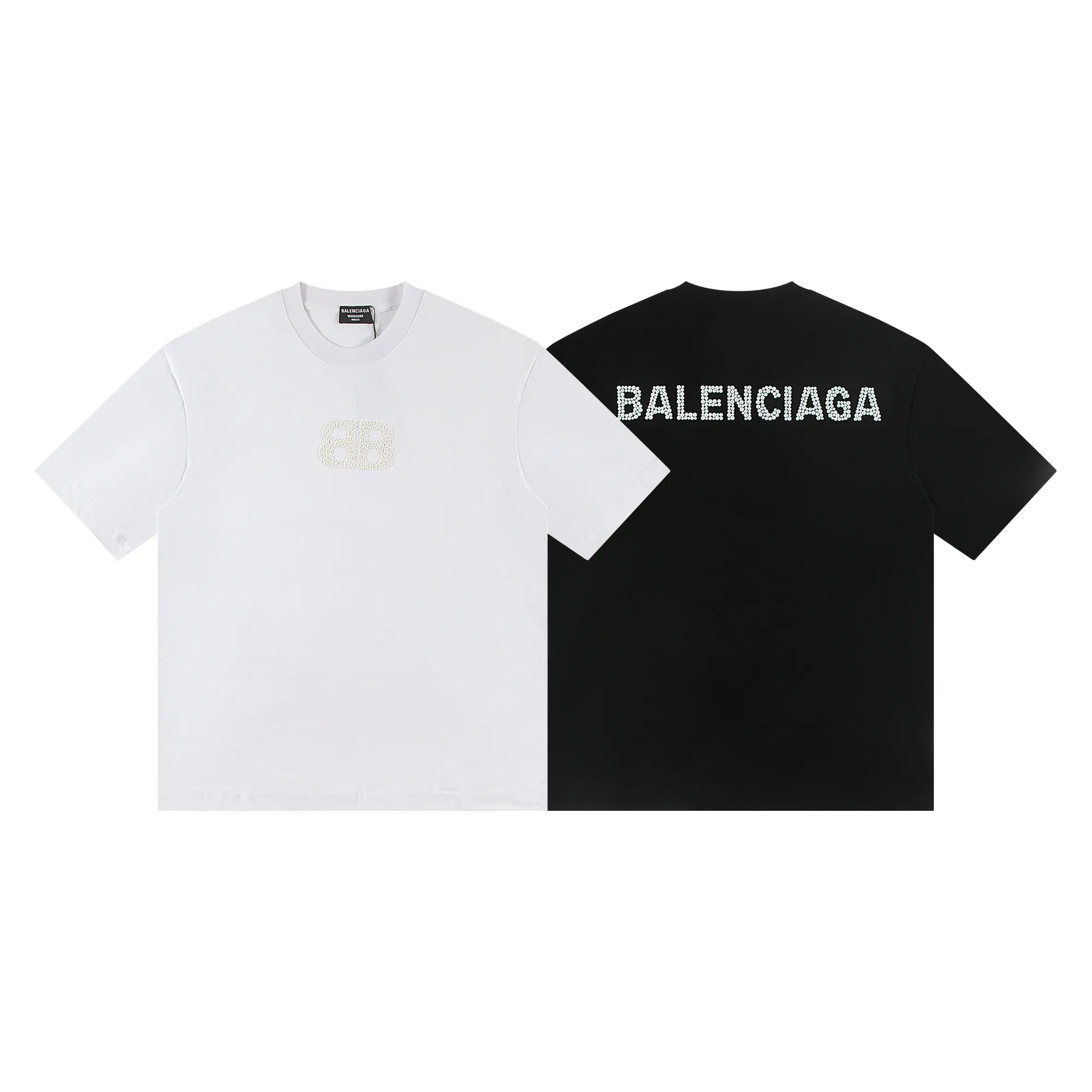 🅿️180 Balenciaga2026 new T-shirt (high craftsmanship) Material: Made of high version 300g double yarn combed cotton Size: S M L XL Color: black and white Style number: W2653